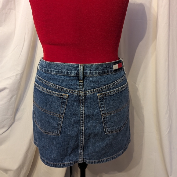 Tommy Jeans Denim Mini Skirt Size 11 - Picture 3 of 8
